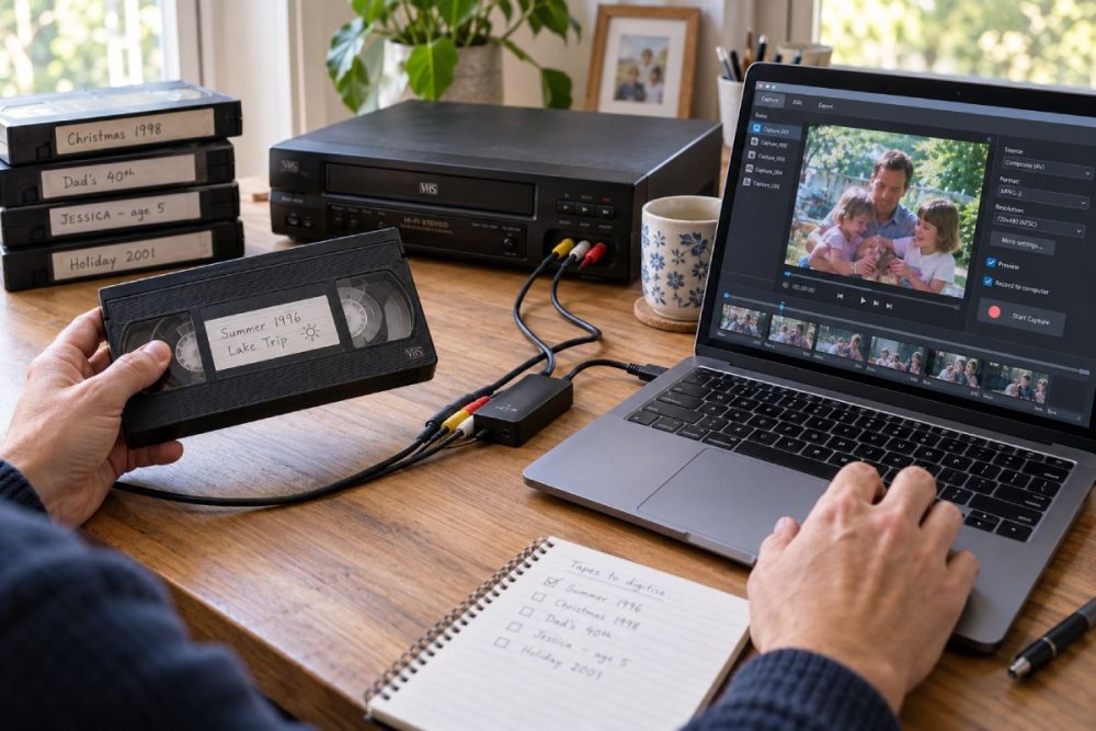How to Digitise Family VHS Tapes at Home