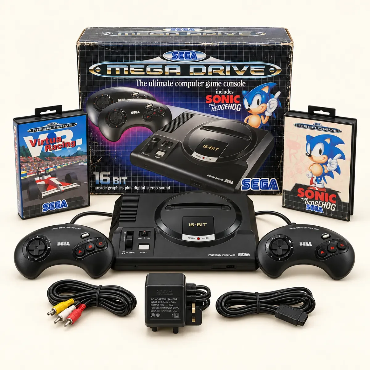 Win a Boxed SEGA MegaDrive Model 1 with Controllers and Games